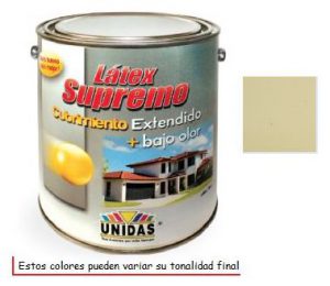 Galon Unidas Latex Supremo Blanco Hueso Megametales S A